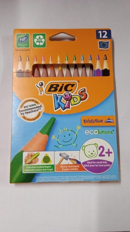 CRAYON COULEUR 12 BIC KIDS ECOLUTIONS